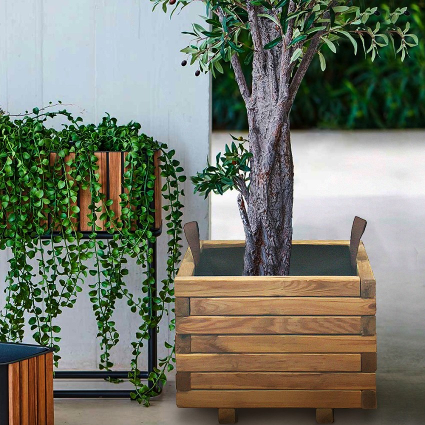 Houten plantenbak 40x40cm voor tuin, terras, buiten Gladys Aanbieding Houten plantenbak 40x40cm voor tuin, terras, buiten Gladys Aanbieding