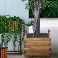 Houten plantenbak 40x40cm voor tuin, terras, buiten Gladys Aanbieding