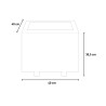 Houten plantenbak 40x40cm voor tuin, terras, buiten Gladys Korting