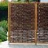 Houten tuin schuttingpaneel van gevlochten wilgentenen 115x180cm Aanbieding