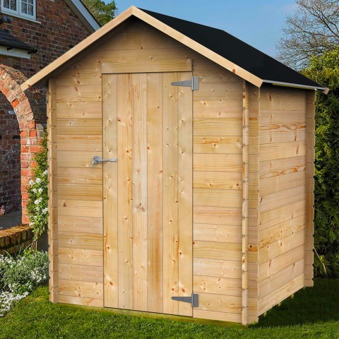 Houten tuinhuisje met enkele deur 146x130cm Marcella Aanbieding