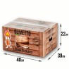 Bois de chauffage d'olivier en carton de 40kg pour cheminée poêle four Olivetto 