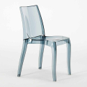 Vierkante salontafel wit 70x70 cm met stalen onderstel en 2 transparante stoelen Cristal Light Terrace Kosten