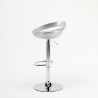 Tabouret de bar et cuisine réglable en hauteur pivotant avec repose-pieds Hollywood 