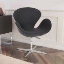Moderne design bureaufauteuil draaistoel in grijze stof  ROBIN Verkoop
