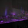 Cheminée électrique murale à LED multicolores Dallas Prix