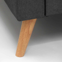 Canapé 3 Places Design Moderne Style Scandinave en Tissu Acquamarina 
