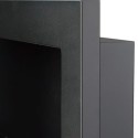 Moderne bio-ethanolhaard met inbouw wandframe Lucca Zwart Kortingen