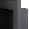 Moderne bio-ethanolhaard met inbouw wandframe Lucca Zwart Kortingen