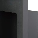Cheminée bioéthanol moderne encastrable murale avec cadre Pisa Noir Réductions