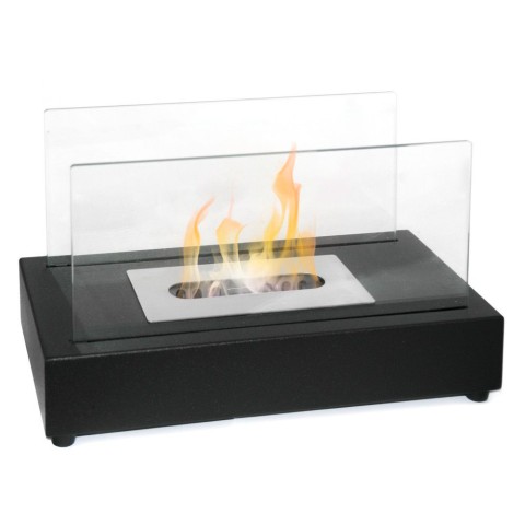 Cheminée bioéthanol de table avec verre trempé Berlino Promotion
