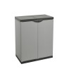 Armoire de jardin polyvalente en résine 2 portes avec étagère Tord Offre