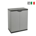 Armoire de jardin polyvalente en résine 2 portes avec étagère Tord Vente