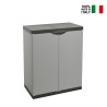 Armoire de jardin polyvalente en résine 2 portes avec étagère Tord Vente