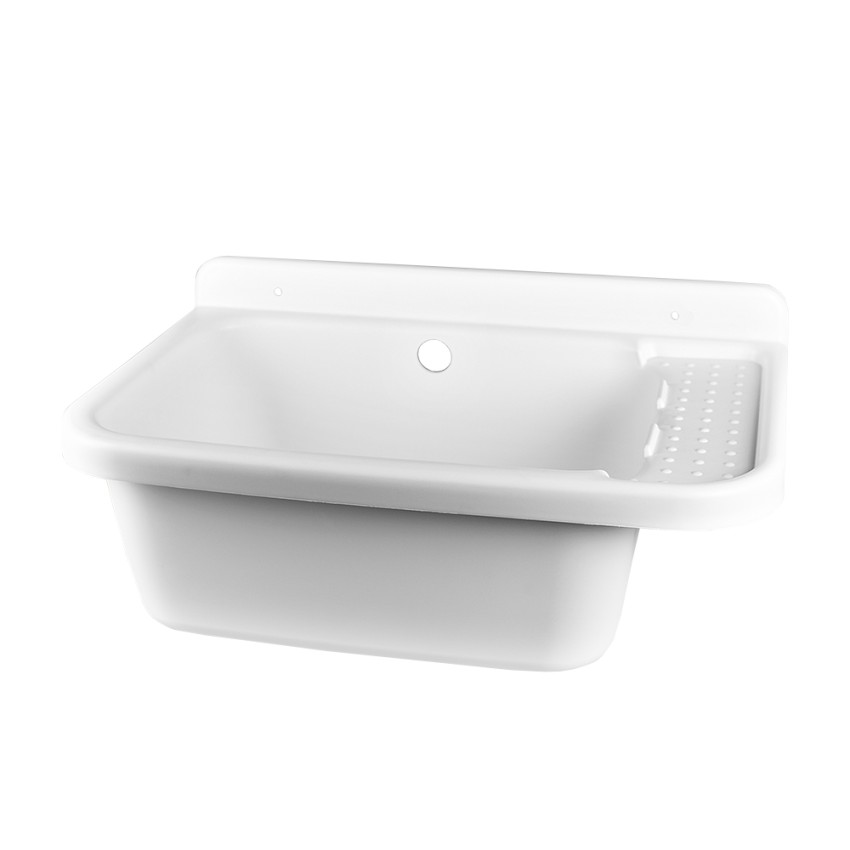Buitenkraanwasbak in hars aan de muur 50x35x24cm Sink 50 Aanbieding Buitenkraanwasbak in hars aan de muur 50x35x24cm Sink 50 Aanbieding