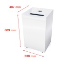 HSM Pure 630 professionele papierversnipperaar voor kantoor 1,9 x 15 mm Afmetingen