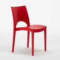 Witte vierkante tafel 90x90 cm met 4 gekleurde stoelen Paris Love 