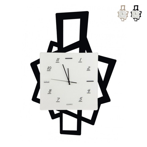 Horloge murale artisanale moderne pour le salon Quadri Ceart