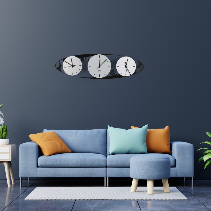 Moderne wandklok met wereldtijden Capitali Ceart Aanbieding Moderne wandklok met wereldtijden Capitali Ceart Aanbieding