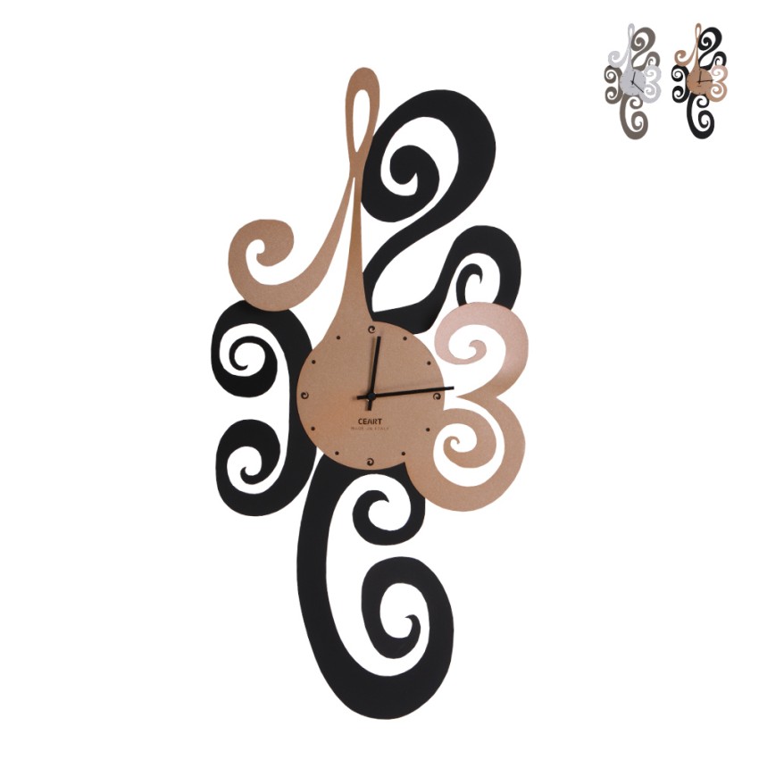 Horloge murale moderne en métal fait main Ricciolo Ceart Promotion Horloge murale moderne en métal fait main Ricciolo Ceart Promotion