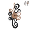 Horloge murale moderne en métal fait main Ricciolo Ceart Promotion