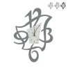 Moderne decoratieve wandklok van glas en metaal Alfred Ceart Verkoop