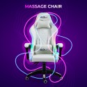 Ergonomische gaming stoel Pixy Plus met massagefunctie en ledverlichting Korting