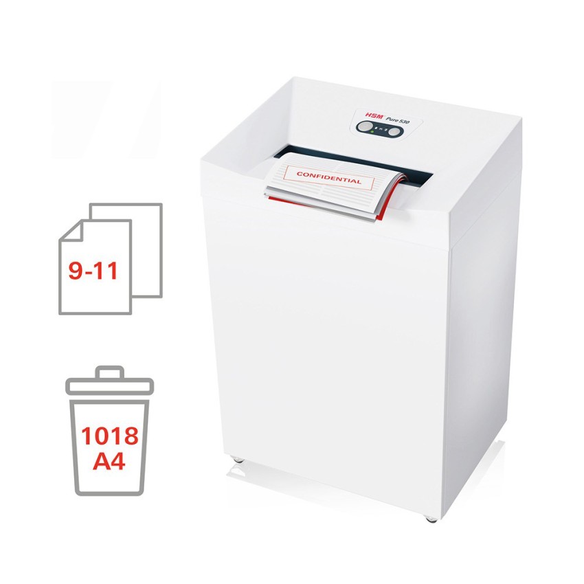 Professionele papiervernietiger voor kantoor 1,9 x 15mm Pure 530 HSM Aanbieding Professionele papiervernietiger voor kantoor 1,9 x 15mm Pure 530 HSM Aanbieding