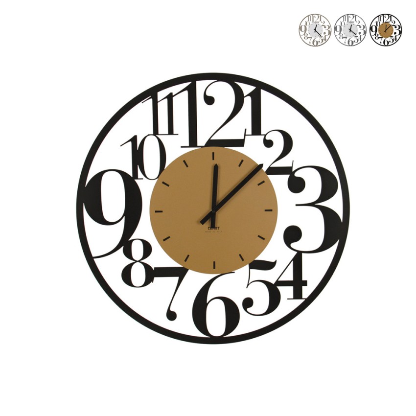 Moderne ronde wandklok 60cm met grote cijfers Ilenia Ceart Aanbieding Moderne ronde wandklok 60cm met grote cijfers Ilenia Ceart Aanbieding