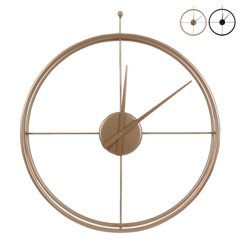 Horloge murale ronde 90 cm style moderne industriel Essenziale Ceart Promotion