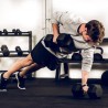 Set van 2 zeshoekige dumbbells halterset van rubber en staal 25 kg Goemon Catalogus