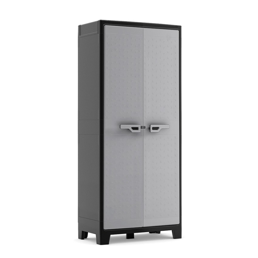 Grijs-zwarte buitenkast met 8 legplanken Titan Multispace XL Keter Aanbieding Grijs-zwarte buitenkast met 8 legplanken Titan Multispace XL Keter Aanbieding