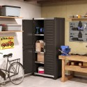 Armoire d'atelier 3 étagères réglables rangement outils Garage XL Haut Keter Vente