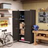 Armoire d'atelier 3 étagères réglables rangement outils Garage XL Haut Keter Vente