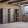 Armoire de jardin 3 étagères modulables extérieur Stilo Alto Keter Modèle
