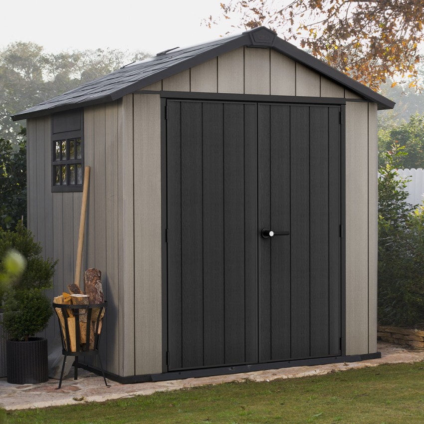 Tuinhuisje van PVC-hars 230x223x242cm Oakland 757 Keter K224432 Aanbieding Tuinhuisje van PVC-hars 230x223x242cm Oakland 757 Keter K224432 Aanbieding