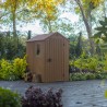 Abri de jardin en résine PVC effet bois naturel 125x184x205cm Darwin 4x6 Keter 