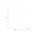 Abri de jardin en résine PVC avec plancher 129x103x196 cm Manor 4x3 Keter 