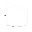 Abri de jardin en résine PVC 130x192x198cm Manor 4x6 Keter 