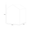 Abri de jardin en résine PVC 130x192x198cm Manor 4x6 Keter 