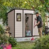 Kunststof tuinhuisje voor opberg gereedschap 183,5x111x200,5cm Manor Pent 6x4 Keter Karakteristieken