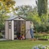 Abri de jardin 185x152x226 cm en résine PVC Manor 6x5 Keter 