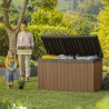 Darwin Box 150G Keter K252701 Tronc de terrasse de jardin en résine pour l'extérieur Dimensions