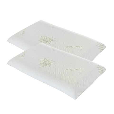 Paire d'oreillers Memory Foam perforés 2 oreillers Aloe green soap Sweetie