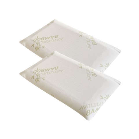 2 oreillers en mousse à mémoire de forme paire d'oreillers en tissu de bambou rafraîchissant Candy