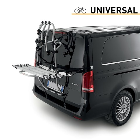 Porte-vélos universel pour 3 vélos avec porte arrière Bici Ok 3 Van