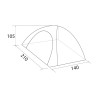 Camping igloo pop up tent Strato 2 personnes Automatique Brunner 