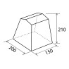 Cucinotto tent voor kamperen opbergruimte 150x200 Coriander I Brunner Voorraad