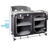 Mobiele campingkeuken met gootsteen en planken Azabache CTW Square HWT Brunner Verkoop