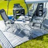 Opvouwbare campingtafel 140x81cm Silver Gapless Level 6 Brunner Verkoop